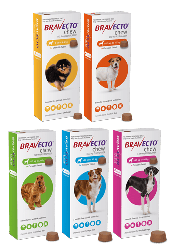 Bravecto Flea & Tick Chewable Treatment for Dogs - Tuck In Healthy Pet Food & Animal Natural Health Supplies