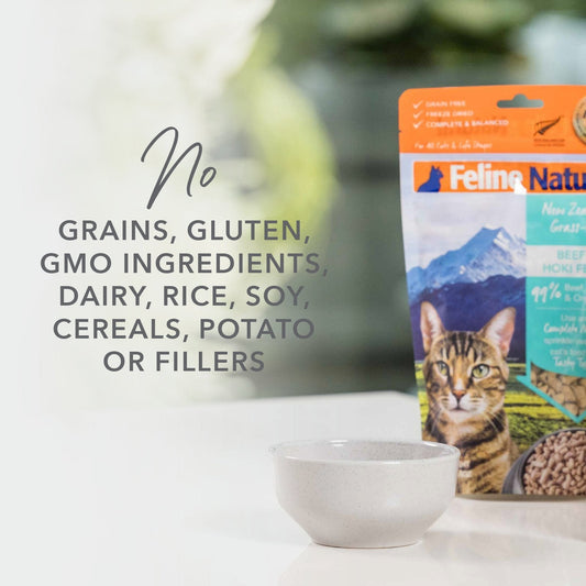 Feline Natural Grain-Free Freeze-Dried Cat Food - Chicken & Lamb - Tuck In Healthy Pet Food & Animal Natural Health Supplies