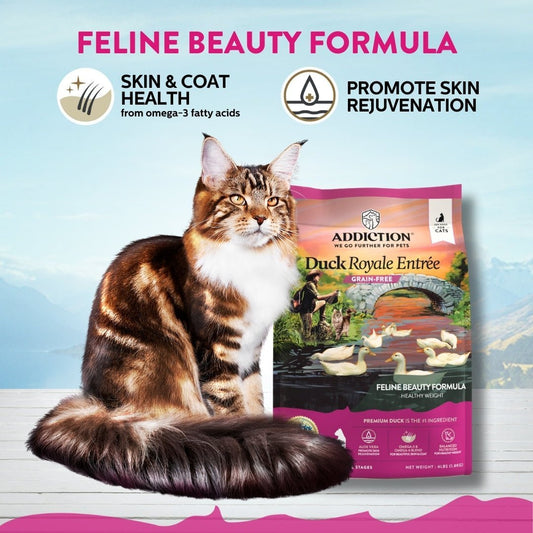 Addiction - Duck Royale Entrée Cat for All Life Stages - Food - Dry - Tuck In Healthy Pet Food & Animal Natural Health Supplies