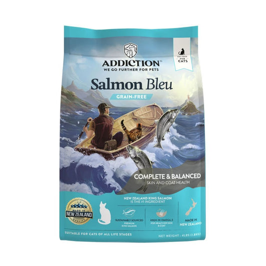 Addiction Salmon Bleu Cat, Complete & Balanced, Skin & Coat Dry Cat Food - Food - Dry - Tuck In Healthy Pet Food & Animal Natural Health Supplies