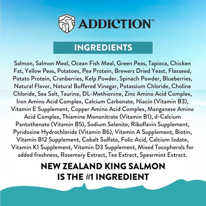 Addiction Salmon Bleu Cat, Complete & Balanced, Skin & Coat Dry Cat Food - Food - Dry - Tuck In Healthy Pet Food & Animal Natural Health Supplies
