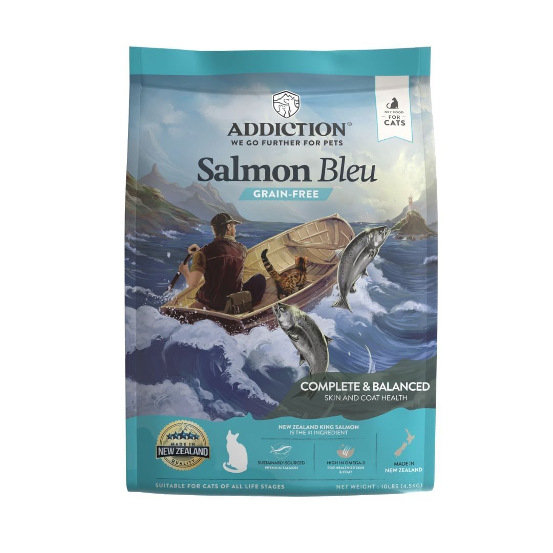 Addiction Salmon Bleu Cat, Complete & Balanced, Skin & Coat Dry Cat Food - Food - Dry - Tuck In Healthy Pet Food & Animal Natural Health Supplies