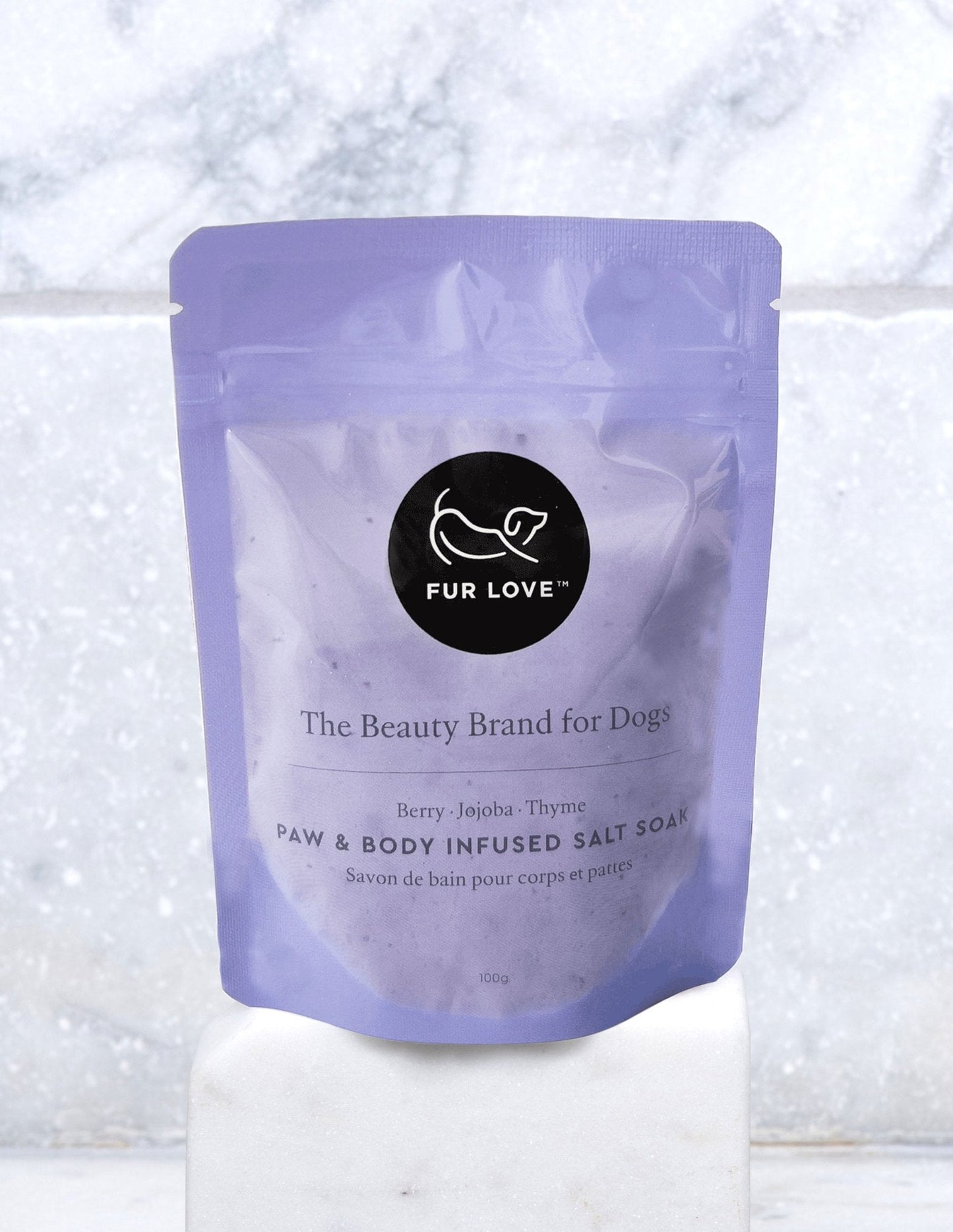 Fur Love Paw & Body Salt Soak - 100g - Tuck In Healthy Pet Food & Animal Natural Health Supplies