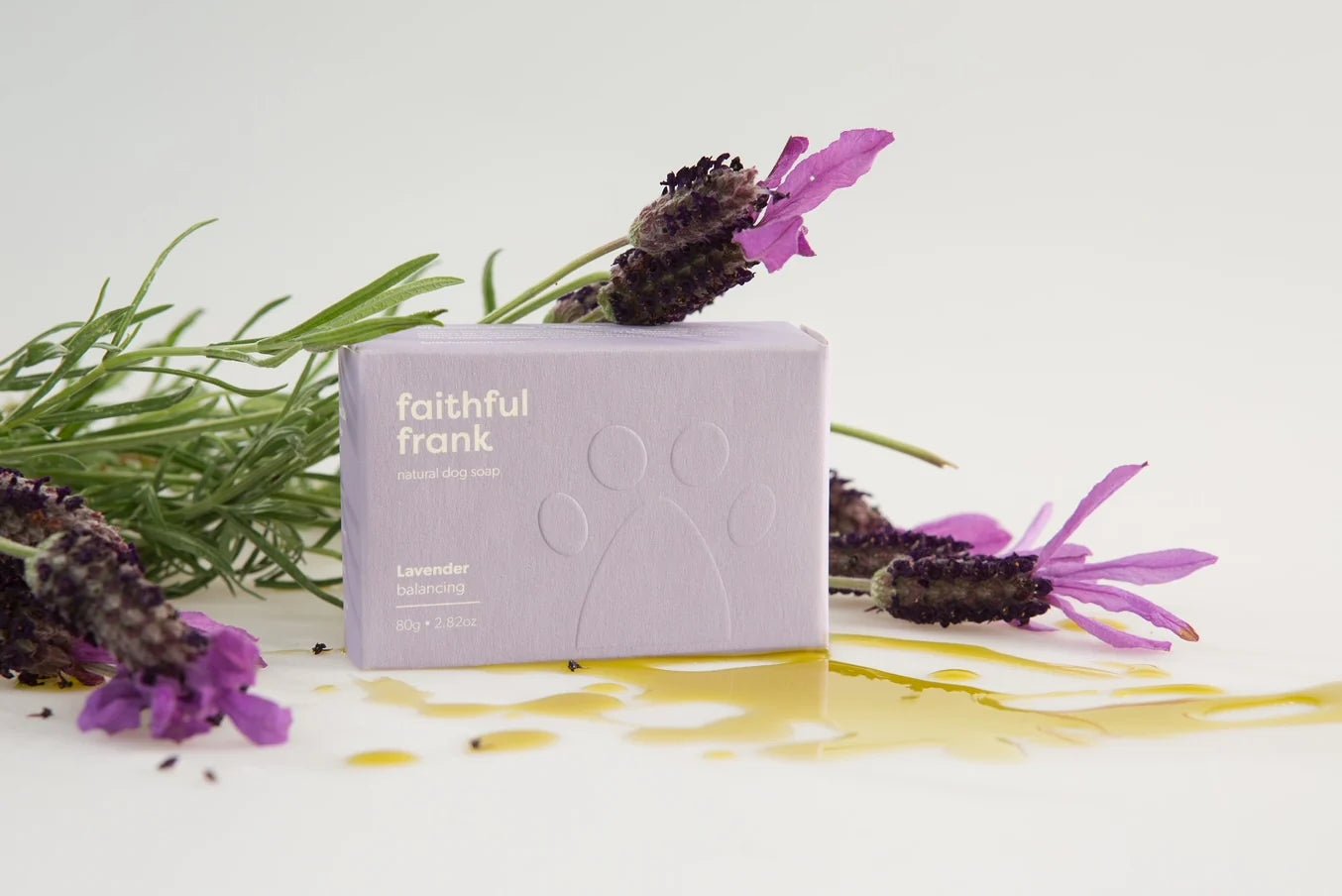 Faithful Frank Lavender Balancing Dog Soap - General - Tuck In Healthy Pet Food & Animal Natural Health Supplies