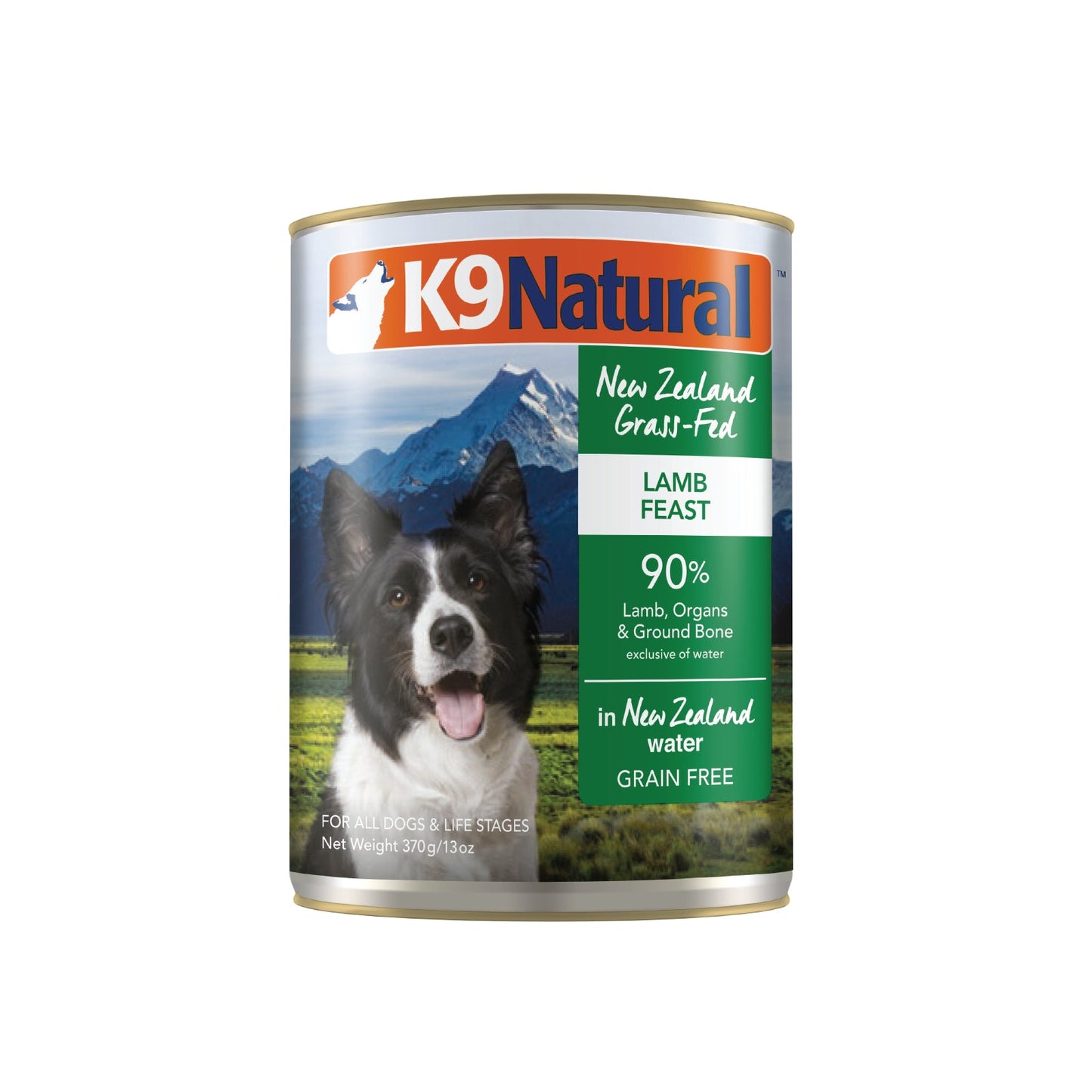 K9 Natural Lamb Feast Can - 370g - Tuck In Healthy Pet Food & Animal Natural Health Supplies