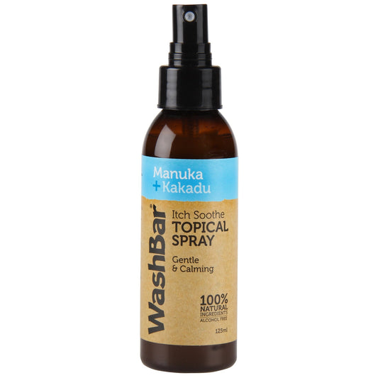 WashBar - Itch Soothe Topical Spray 125ml - Manuka And Kakadu - Tuck In Healthy Pet Food & Animal Natural Health Supplies