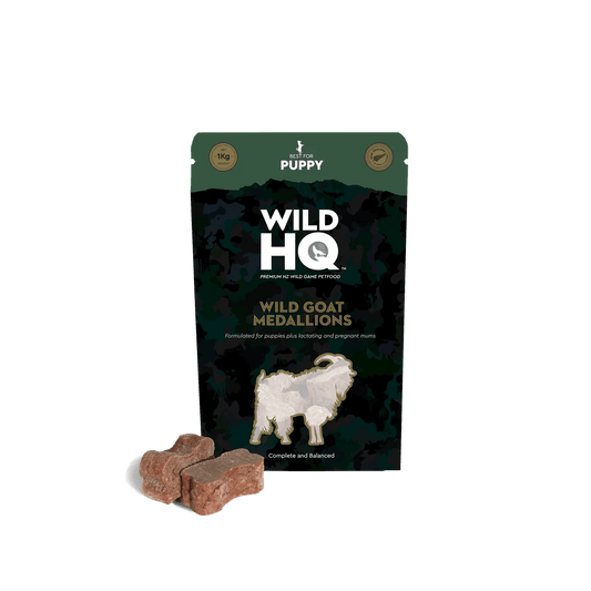 WildHQ Goat Medallions for Puppies - 1.36kg - Tuck In Healthy Pet Food & Animal Natural Health Supplies