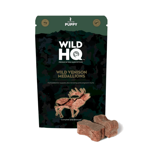 WildHQ Venison Medallions for Puppies - 1.36kg - Tuck In Healthy Pet Food & Animal Natural Health Supplies