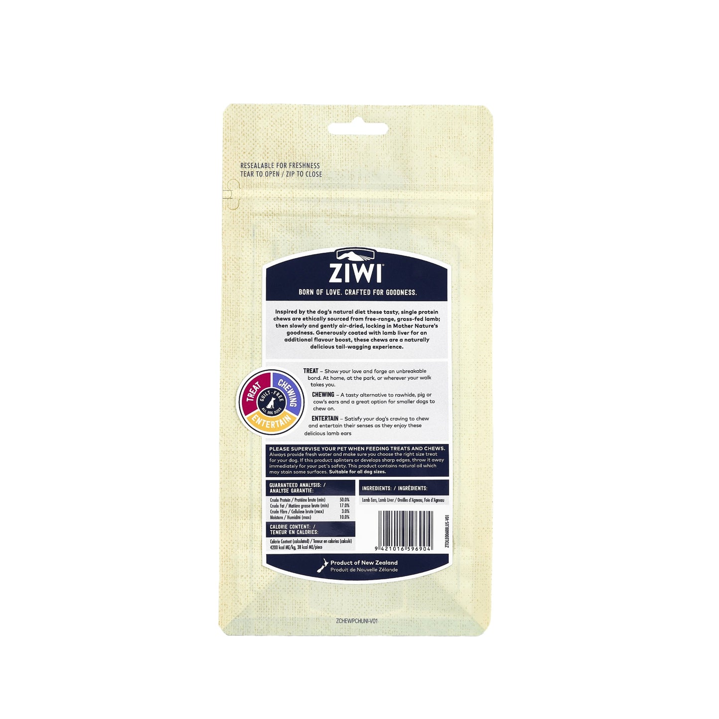 Lamb Ears - Liver Coated Healthy Chews for Dogs