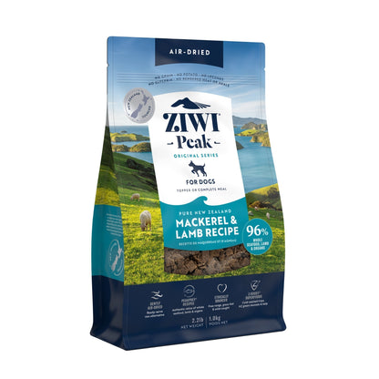 ZIWI Peak Air - dried Original Series Mackerel & Lamb Recipe for dogs - Air Dried - 1kg Bag - Warkworth