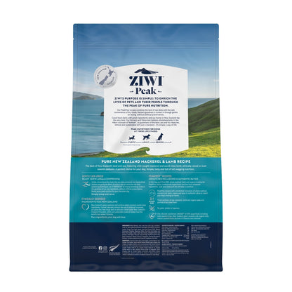 ZIWI Peak Air - dried Original Series Mackerel & Lamb Recipe for dogs - Air Dried - 4kg Bag - Warkworth