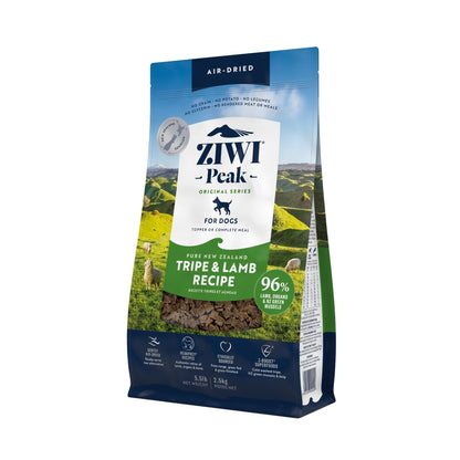ZIWI Peak Air - dried Original Series Tripe & Lamb Recipe for dogs - Air Dried - 2.5kg Bag - Warkworth