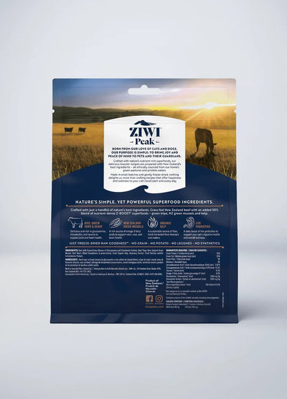 ZIWI Peak Raw Superboost Beef Recipe for cats - Freeze Dried - 114g Bag - Warkworth