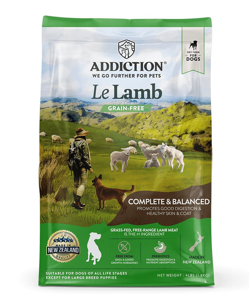 Addiction Le Lamb, Complete & Balanced, Digestive Health Dry Dog Food - Tuck In Healthy Pet Food & Animal Natural Health Supplies
