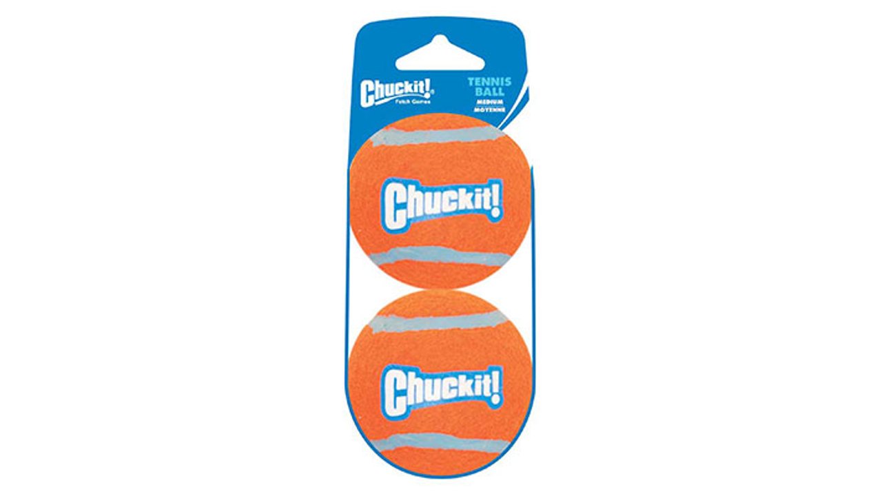Chuckit Tennis Ball Medium - 2 pack - Tuck In Healthy Pet Food & Animal Natural Health Supplies