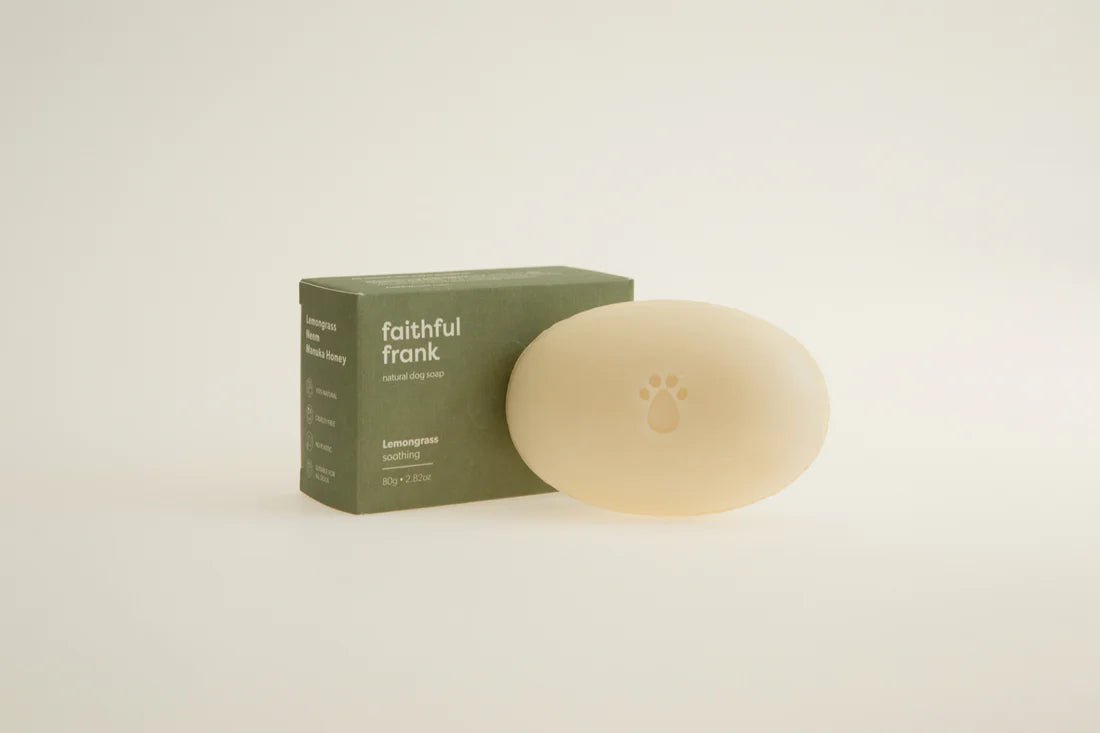 Faithful Frank Lemongrass Soothing Dog Soap - Tuck In Healthy Pet Food & Animal Natural Health Supplies