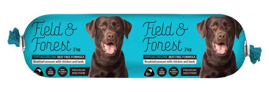 Field & Forest Brush Tailed Possum with Chicken and Lamb Roll 2kg - Tuck In Healthy Pet Food & Animal Natural Health Supplies