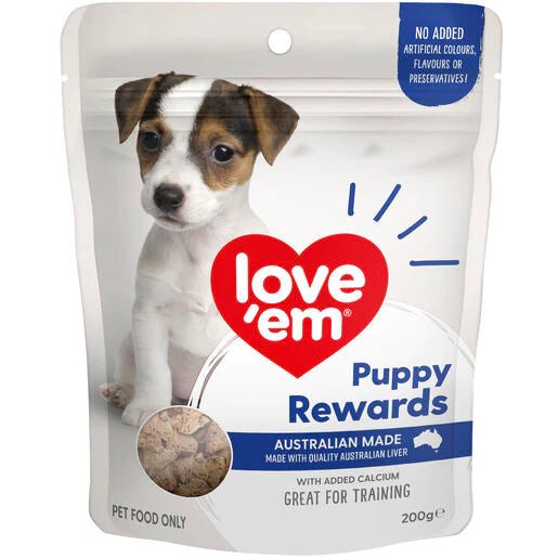 love'em Puppy Rewards Dog Treats 200g - Tuck In Healthy Pet Food & Animal Natural Health Supplies