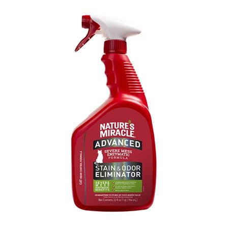 Nature's Miracle Advance Stain and Odour for Cat Mess - 946ml - Tuck In Healthy Pet Food & Animal Natural Health Supplies