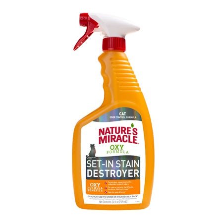 Nature's Miracle Oxy Set-In Stain Destoyer for Cats - 709ml - Tuck In Healthy Pet Food & Animal Natural Health Supplies