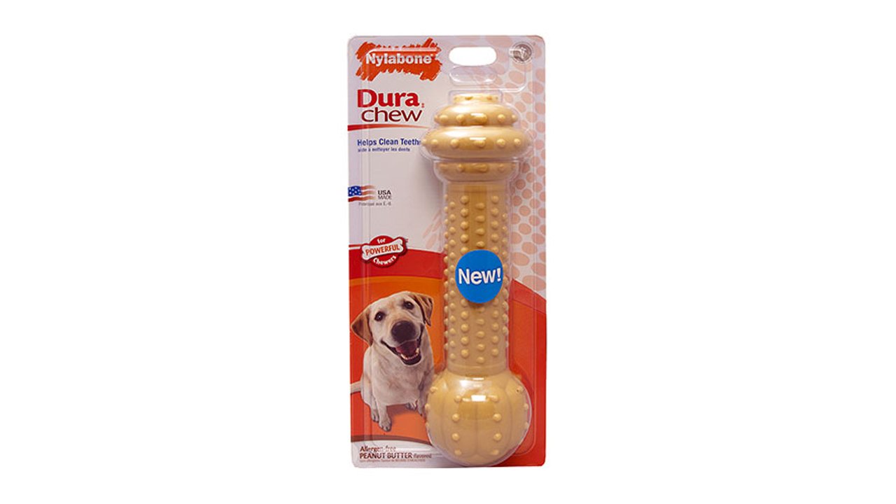 Nylabone Dura Chew - Peanut Butter Flavour, Monster Size - Tuck In Healthy Pet Food & Animal Natural Health Supplies