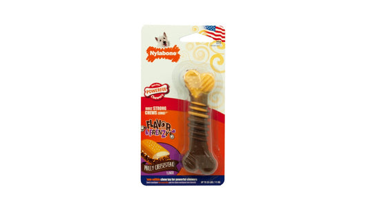 Nylabone Dura Chew - Philly Cheesesteak Flavour, Regular Size - Tuck In Healthy Pet Food & Animal Natural Health Supplies