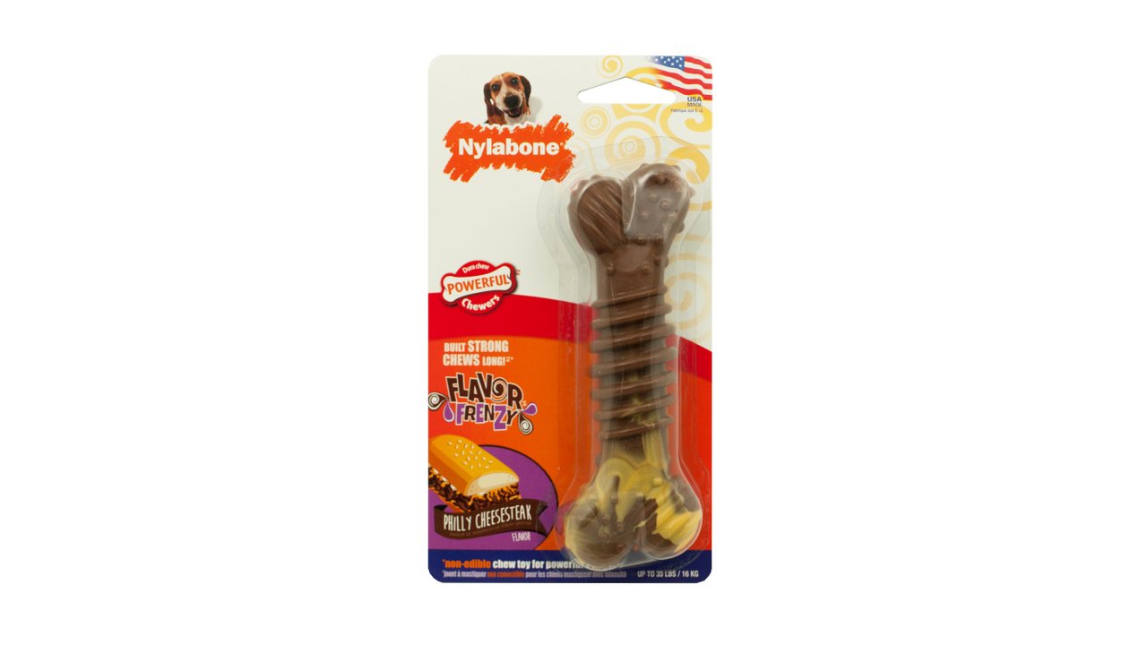 Nylabone Dura Chew - Philly Cheesesteak Flavour, Wolf Size - Tuck In Healthy Pet Food & Animal Natural Health Supplies