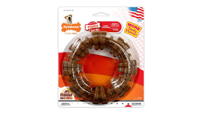 Nylabone Dura Chew Textured Ring - Flavour Medley, Large Size - Tuck In Healthy Pet Food & Animal Natural Health Supplies