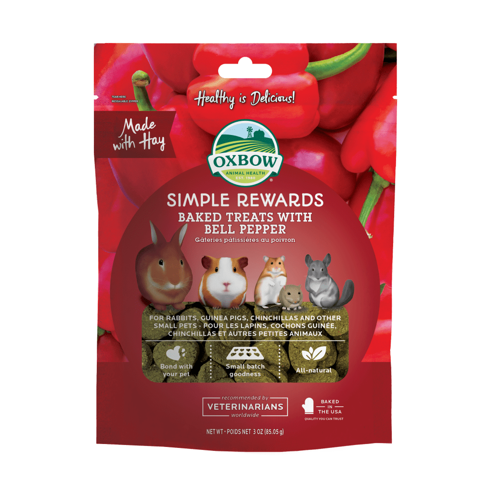 Oxbow Simple Rewards Baked Treat with Bell Pepper - Tuck In Healthy Pet Food & Animal Natural Health Supplies