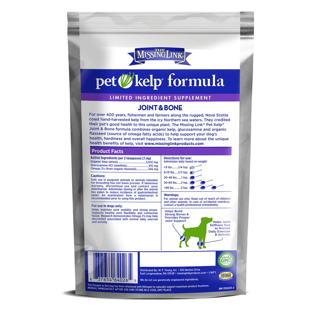 Pet Kelp Dog - Joint & Bone Formula (Non-GMO) - Tuck In Healthy Pet Food & Animal Natural Health Supplies