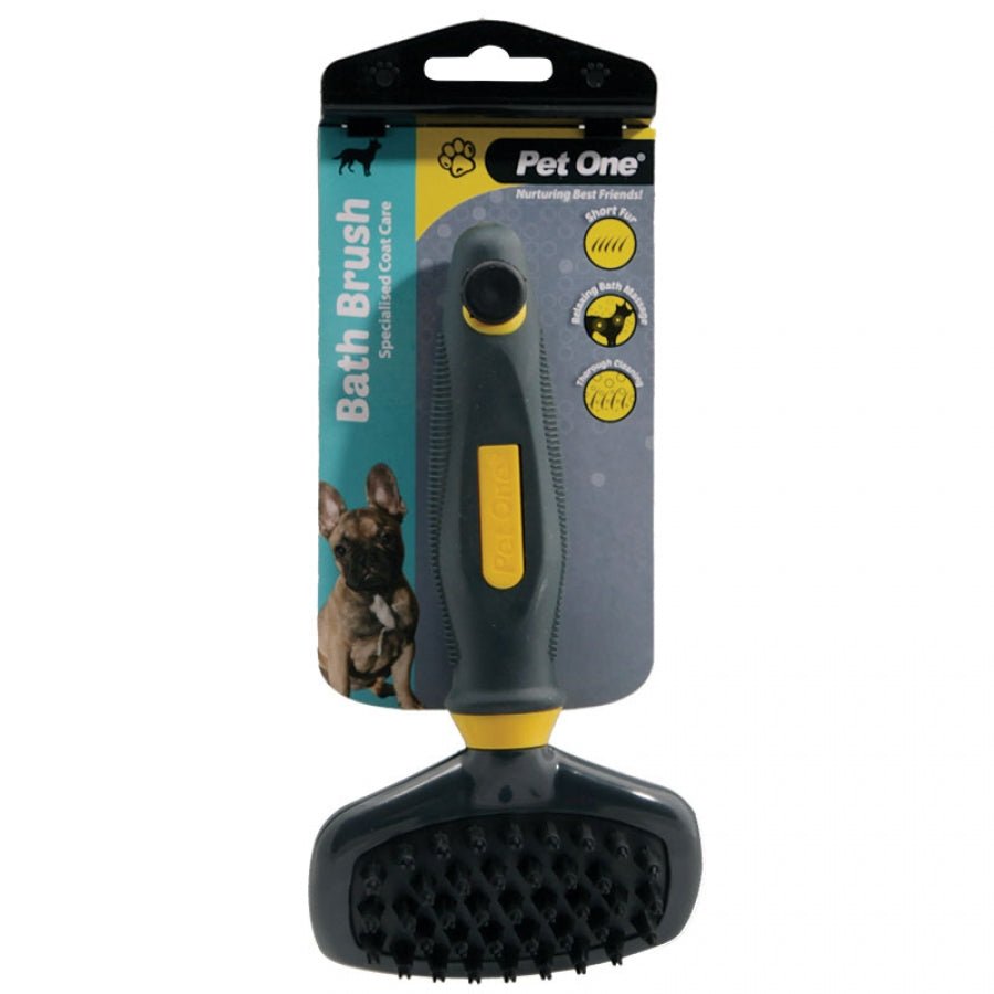 Pet One Bath Brush - Tuck In Healthy Pet Food & Animal Natural Health Supplies