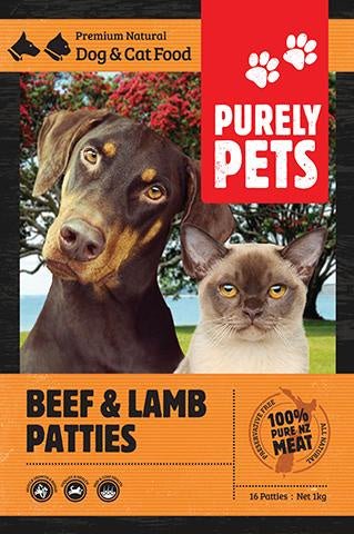 Purely Pets Beef & Lamb - Tuck In Healthy Pet Food & Animal Natural Health Supplies
