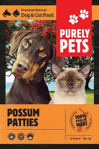 Purely Pets Possum Patties - Tuck In Healthy Pet Food & Animal Natural Health Supplies