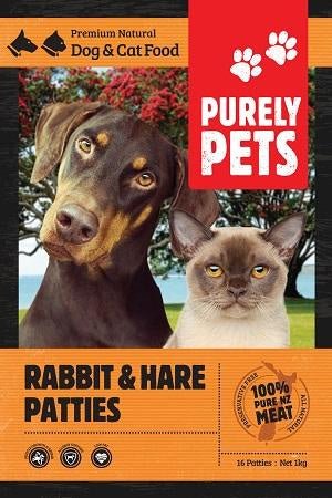 Purely Pets Rabbit/Hare Patties - Tuck In Healthy Pet Food & Animal Natural Health Supplies