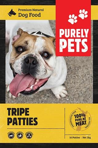 Purely Pets Tripe Patties - Tuck In Healthy Pet Food & Animal Natural Health Supplies