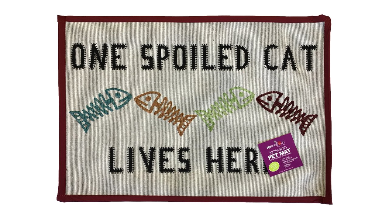 Tapestry Spoiled Cat Placemat - Tuck In Healthy Pet Food & Animal Natural Health Supplies