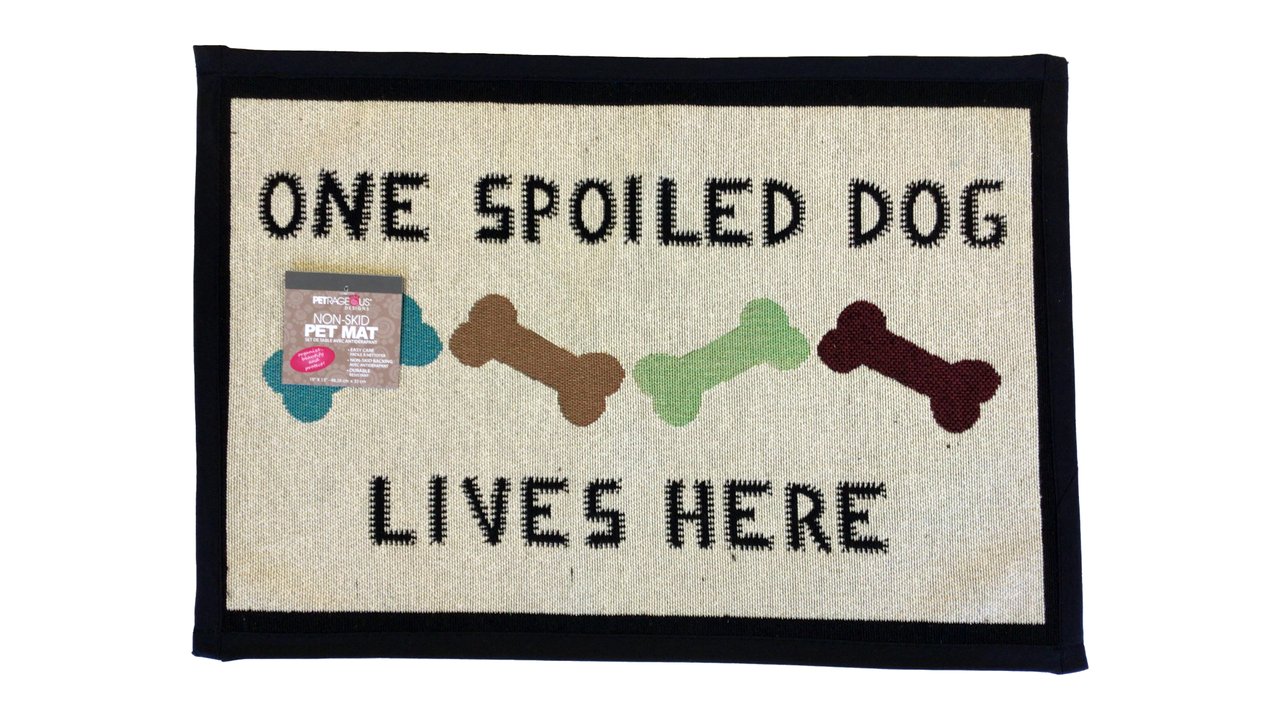 Tapestry Spoiled Dog Placemat - Tuck In Healthy Pet Food & Animal Natural Health Supplies