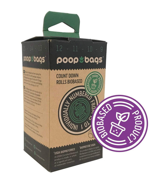 The Original Poop Bags - Countdown Rolls 15 x 8 - Tuck In Healthy Pet Food & Animal Natural Health Supplies
