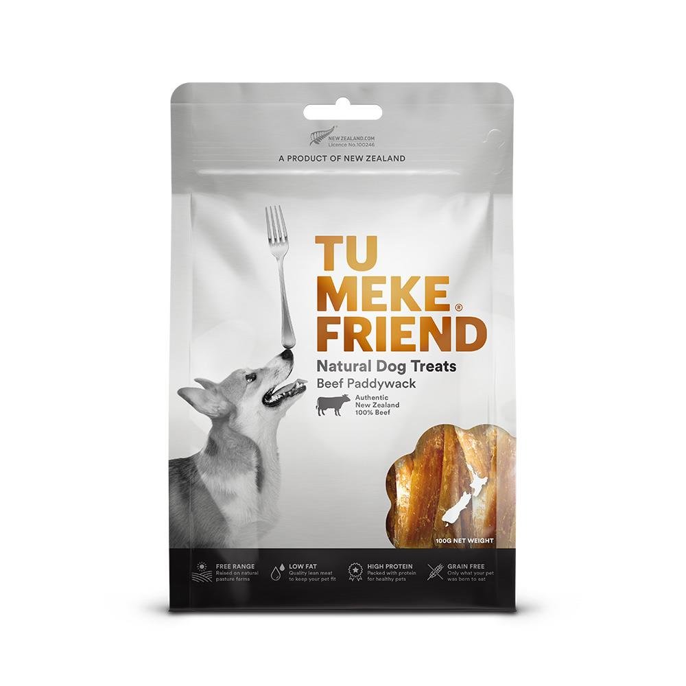Tu Meke Air-Dried Treats Beef Paddywack - 100g - Tuck In Healthy Pet Food & Animal Natural Health Supplies