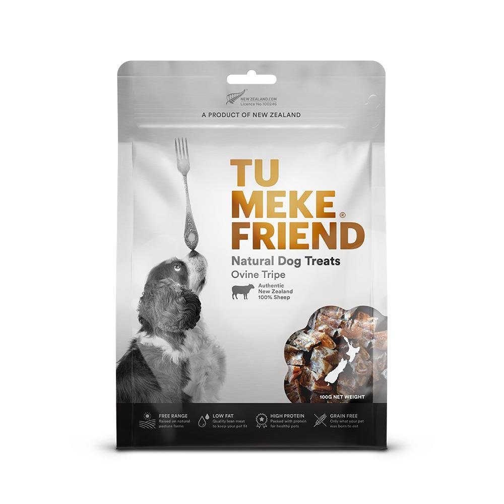 Tu Meke Air -dried Treats Ovine Tripe 100g - Tuck In Healthy Pet Food & Animal Natural Health Supplies