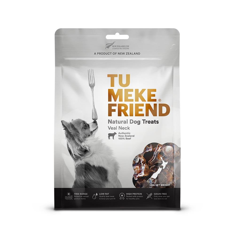 Tu Meke Air -dried Treats Veal Neck 125g - Tuck In Healthy Pet Food & Animal Natural Health Supplies