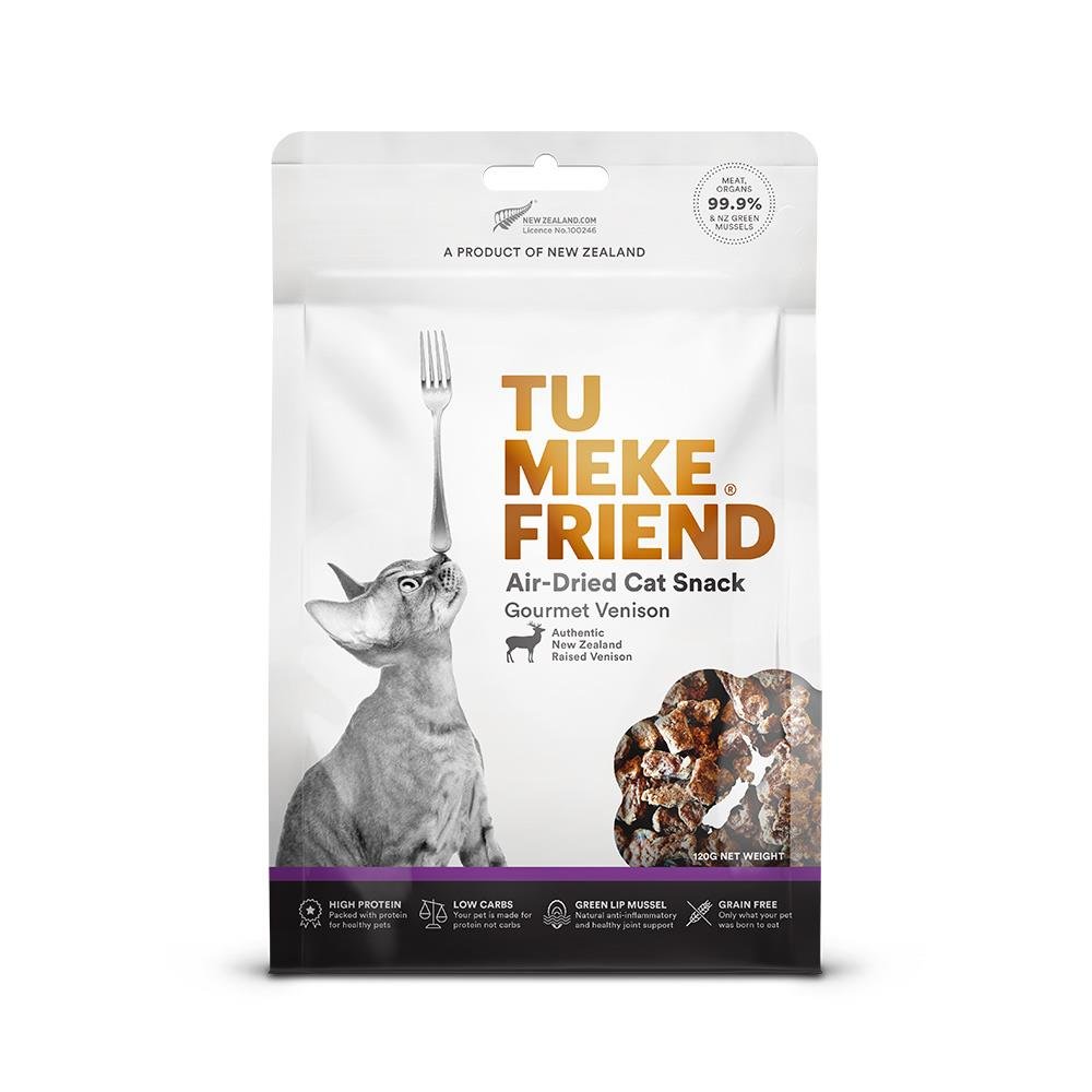 Tu Meke Cat Snacks - Venison (120g) - Tuck In Healthy Pet Food & Animal Natural Health Supplies