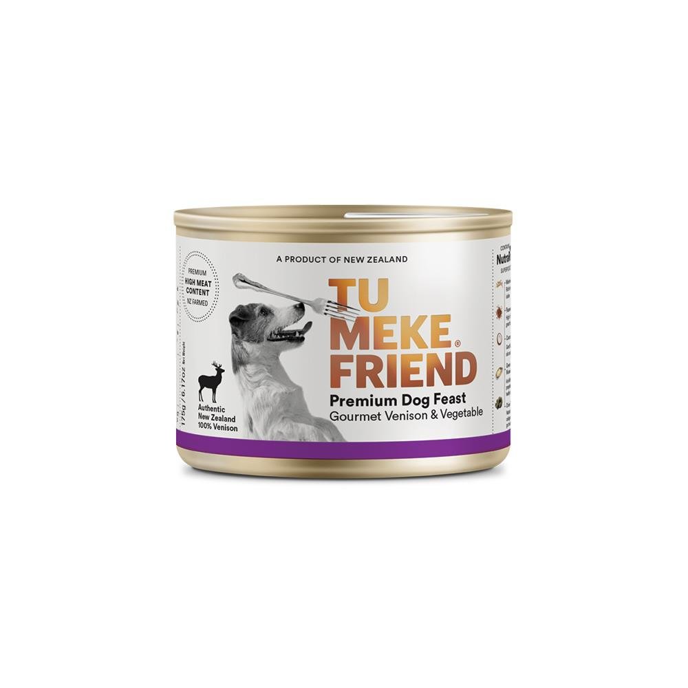 Tu Meke Dog Can Food - Gourmet Venison & Vegetable (175g) - Tuck In Healthy Pet Food & Animal Natural Health Supplies