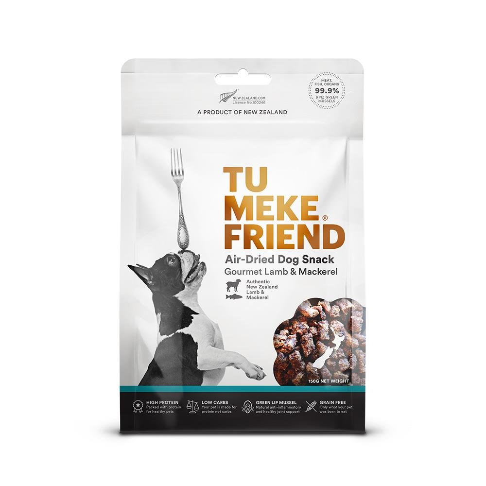 Tu Meke Dog Snacks Lamb & Mackerel 150g - Tuck In Healthy Pet Food & Animal Natural Health Supplies