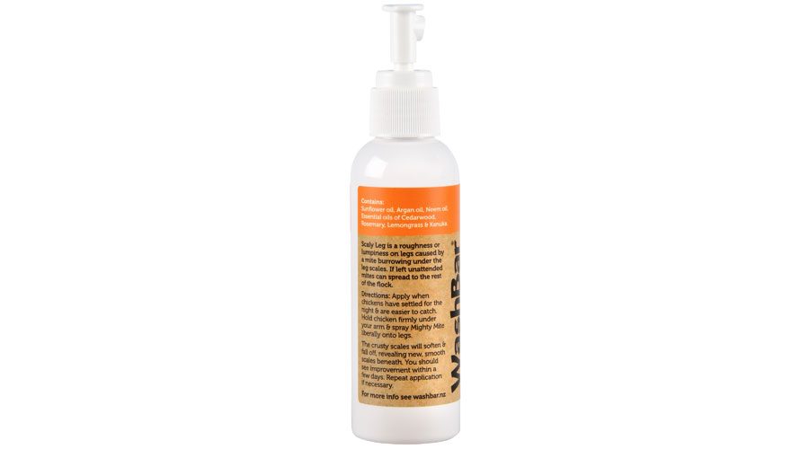 Washbar Poultry Mite Spray - 100ml - Tuck In Healthy Pet Food & Animal Natural Health Supplies