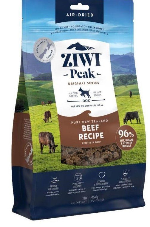 ZIWI® Peak Air-Dried Beef Recipe for Dogs - Tuck In Healthy Pet Food & Animal Natural Health Supplies