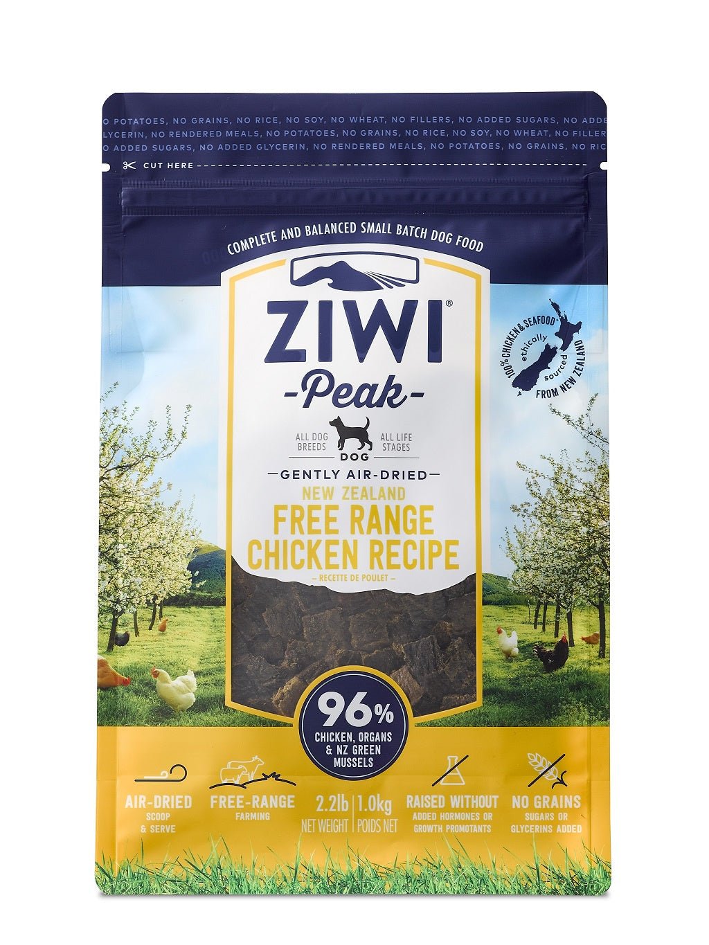 ZIWI® Peak Air-Dried Free-Range Chicken Recipe for Dogs - Tuck In Healthy Pet Food & Animal Natural Health Supplies