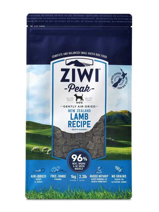 ZIWI® Peak Air-Dried Lamb Recipe for Dogs - Tuck In Healthy Pet Food & Animal Natural Health Supplies