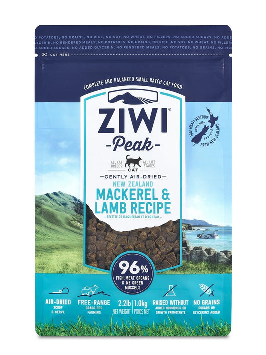 ZIWI® Peak Air-Dried Mackerel & Lamb Recipe for Cats - Tuck In Healthy Pet Food & Animal Natural Health Supplies