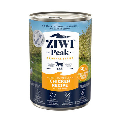 Ziwi Peak Chicken Can for Dogs - 390g Can - Tuck In Healthy Pet Food & Animal Natural Health Supplies